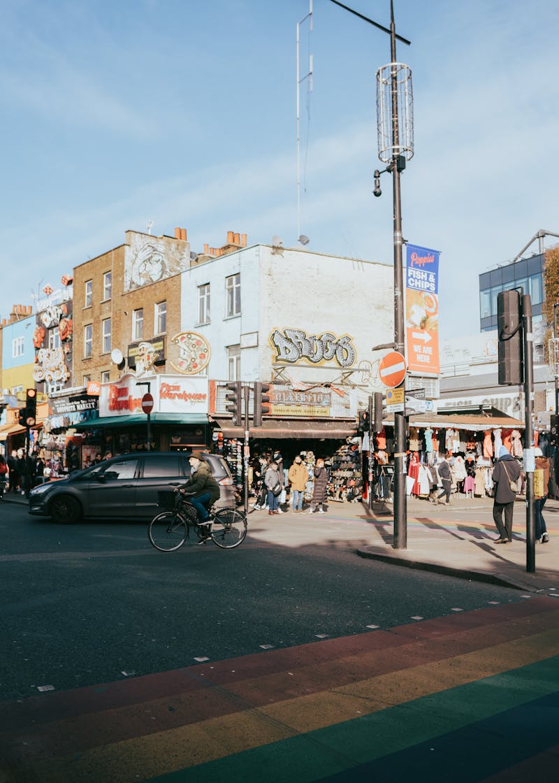 Camden Town winkelgebied in Londen