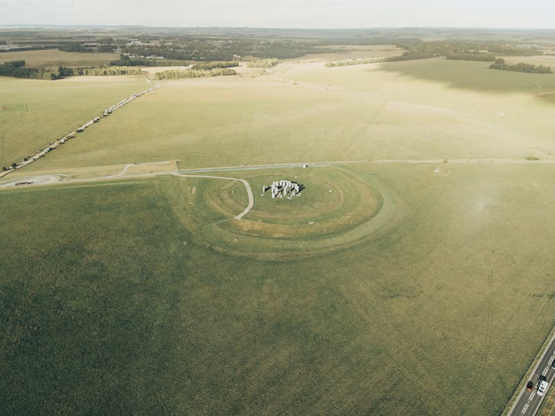Luchtfoto van Stonehenge in Engeland