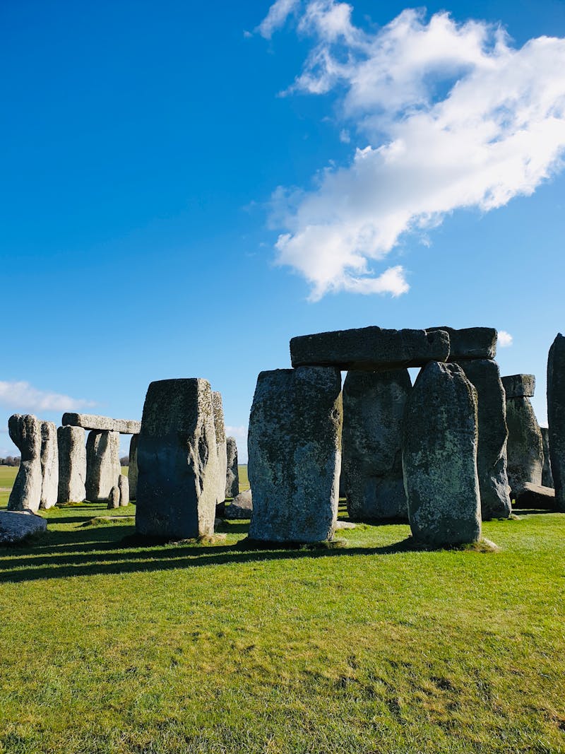 Panoramisch uitzicht op het prehistorische monument Stonehenge