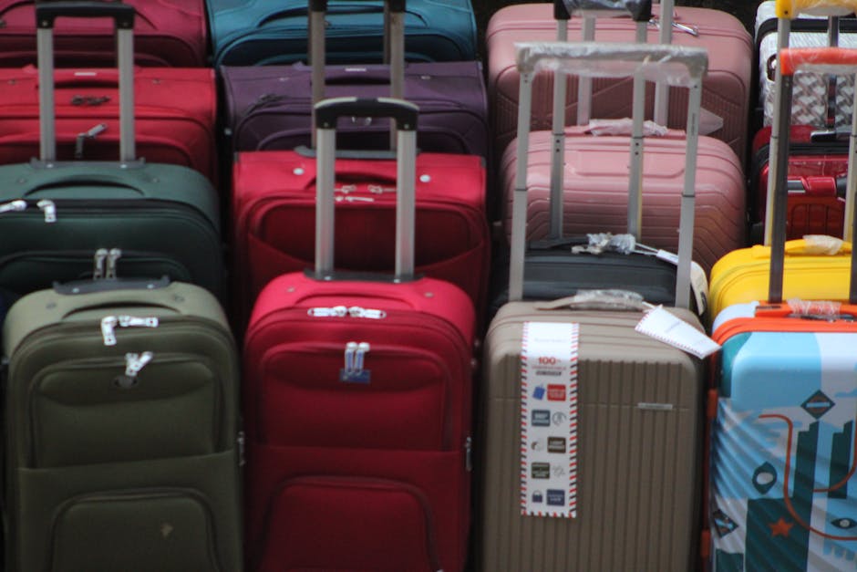 Cabin bag formaat meetbox aan luchthaven gate