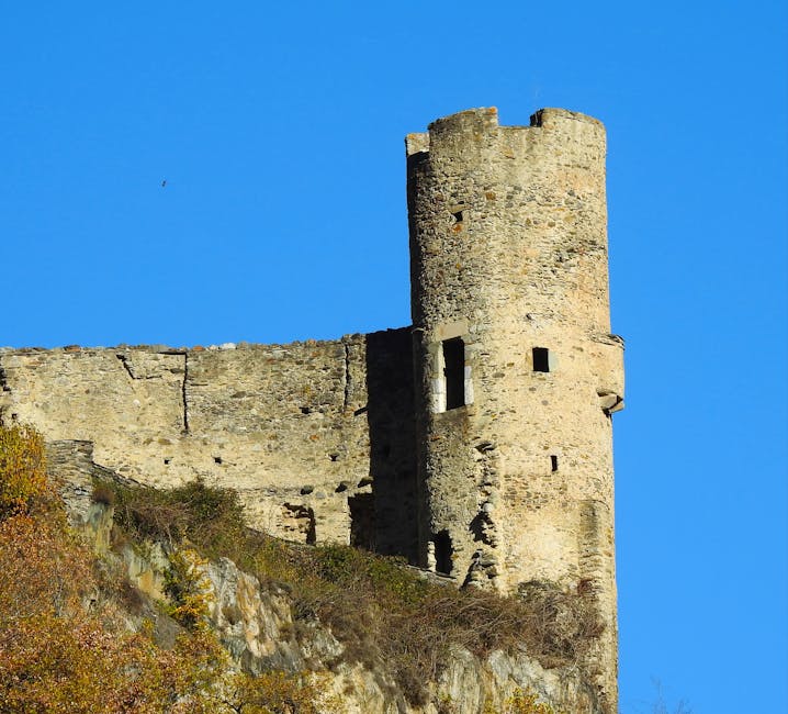 Windsor Castle - historische kasteeltoren in Esquieze-Sere middeleeuws