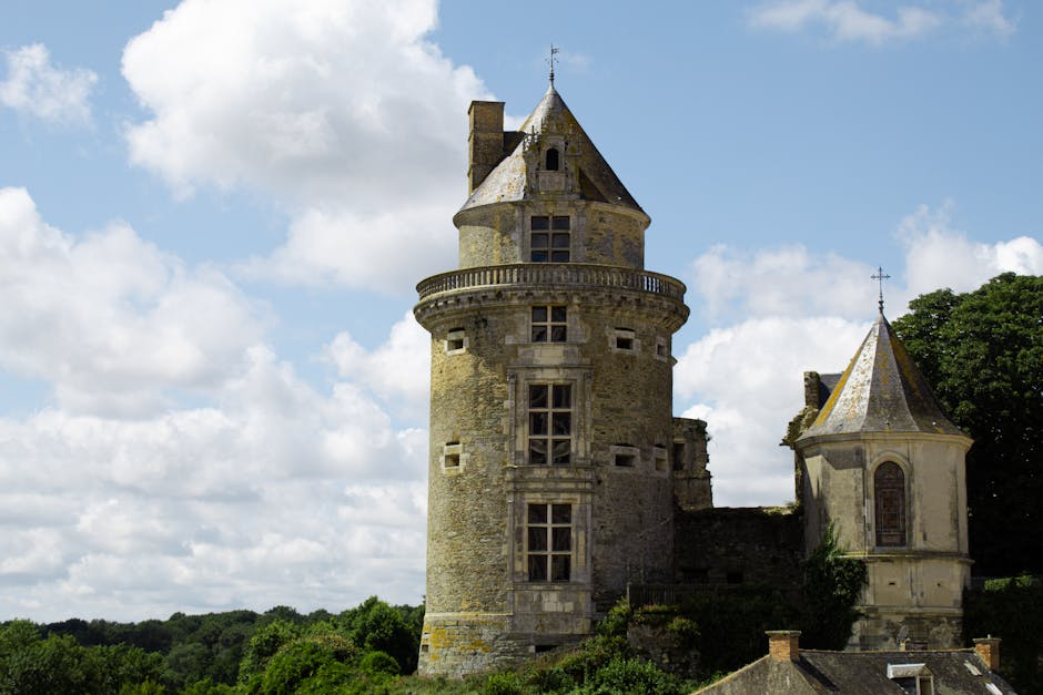 Windsor Castle - middeleeuwse kasteeltoren met robuuste stenen architectuur