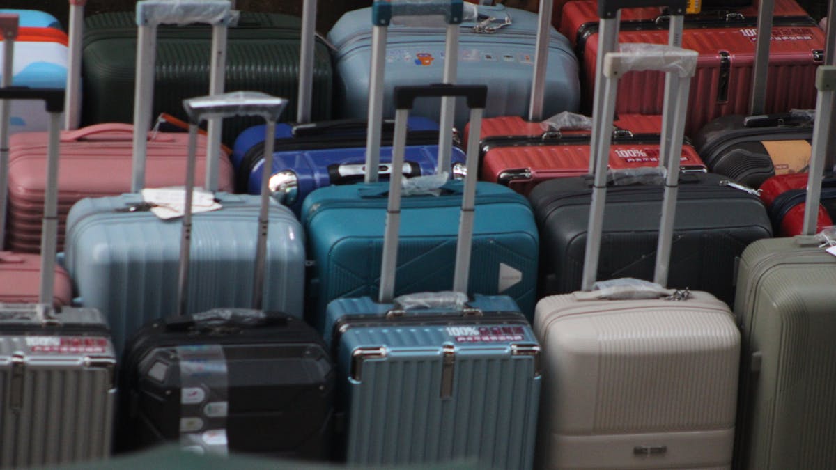 bagageband op een Britse luchthaven