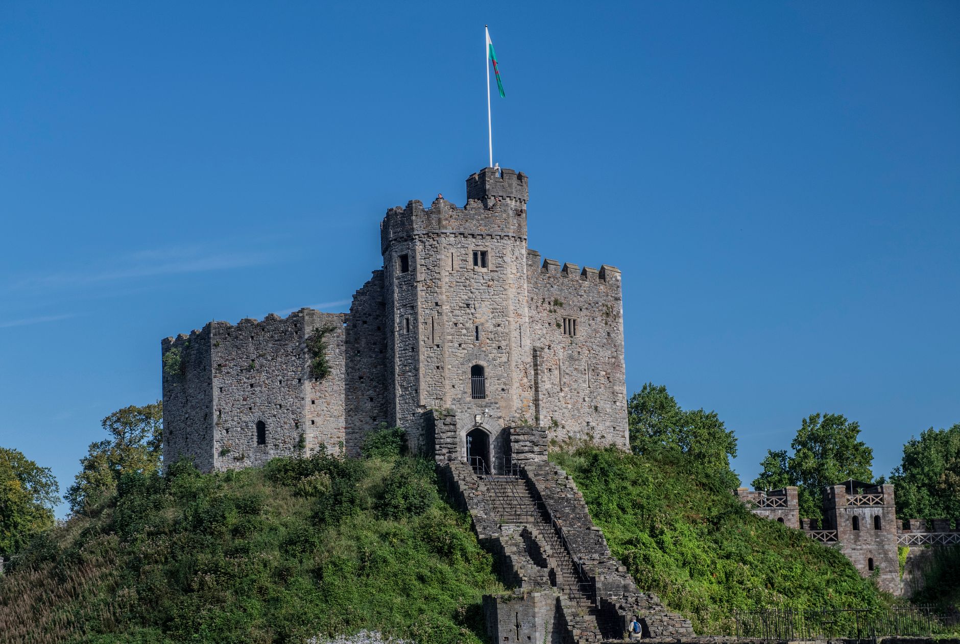 Uitzicht over Cardiff in Wales, finishregio van de Britse etappes van de wielerronde